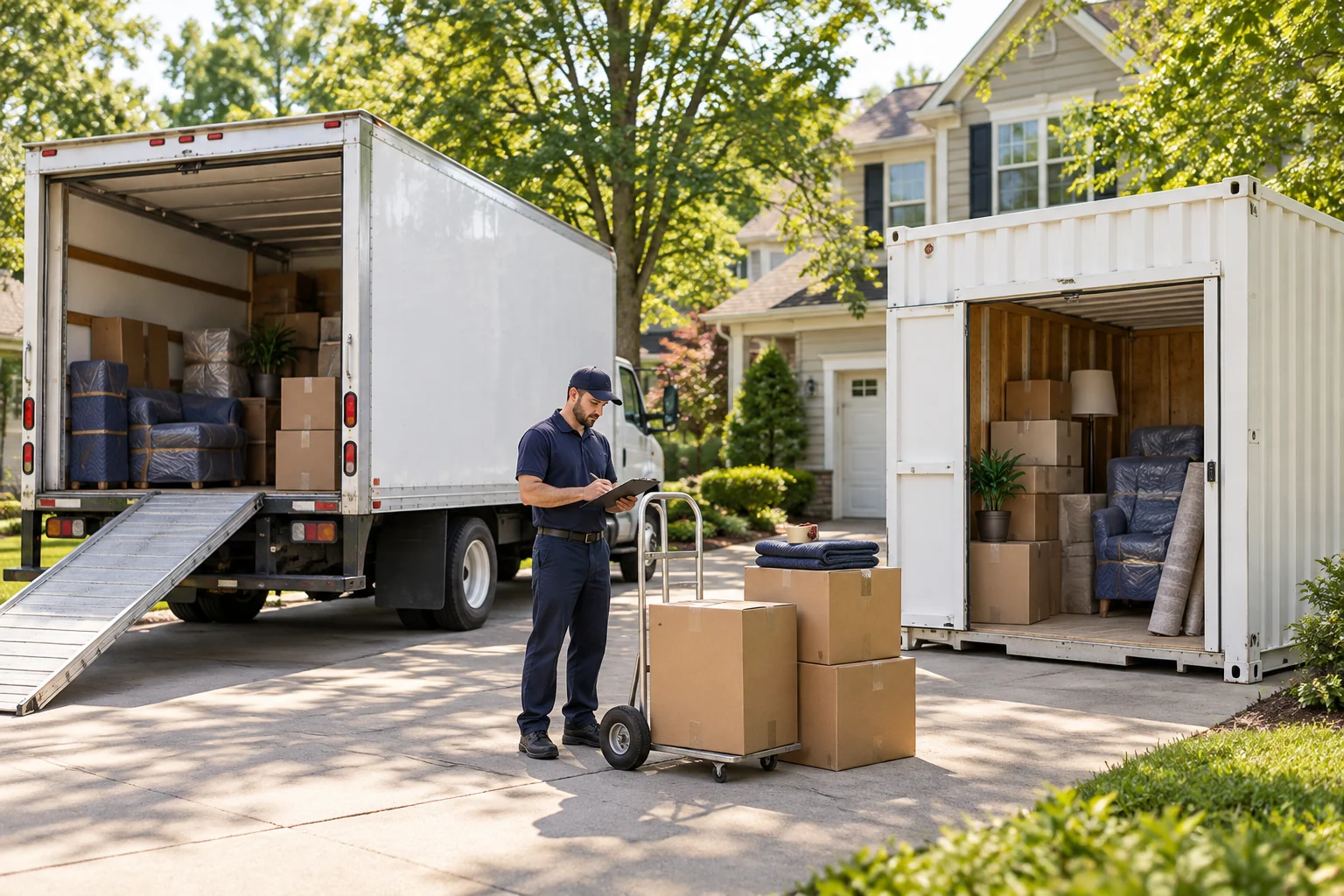 Comparing ways to move from Atlanta to another state