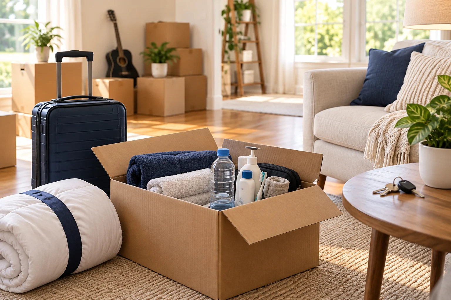 Your first week before the moving truck arrives: travel and home setup